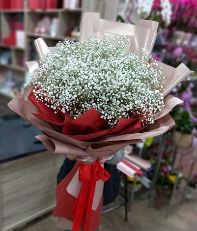 Букет цветов из: Гипсофила в Белом Яре Ханты-Мансийского АО